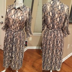 JM Studio by John Meyer snakeskin dress.